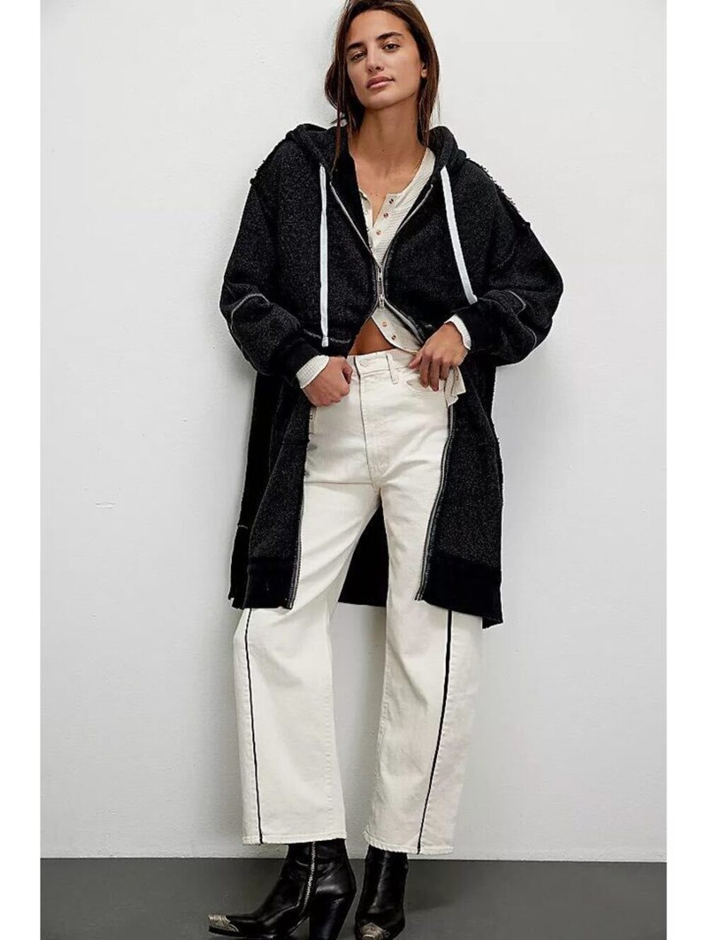 New Free People We The Free Long Line Cardi Size M